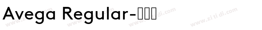 Avega Regular字体转换